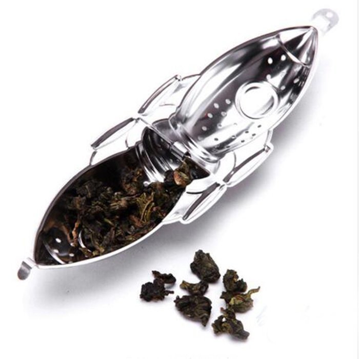 1Pcs Tea Infuser Rocket Tea Infuser Diffuser Loose Leaf Strainer Stainless Steel Spice Filter Tea Tool N5