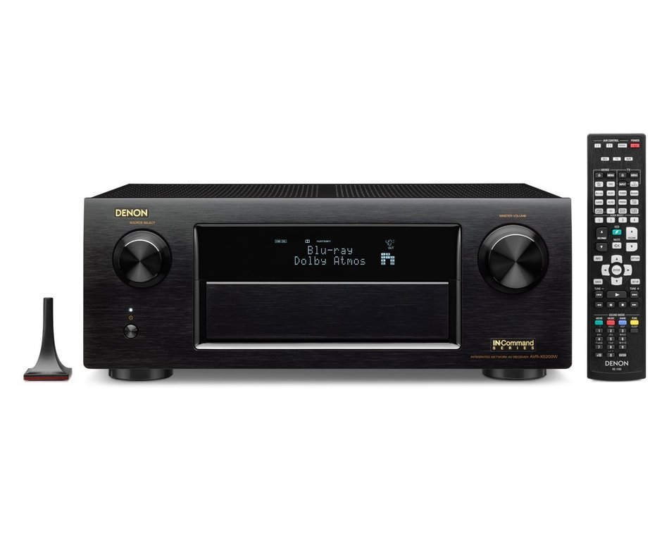 Denon AVRX5200W 9.2 Network A/V Receiver with Wi-Fi and Bluetooth + 4 Polk Audio TL 1 Satellite Speaker (Each...
