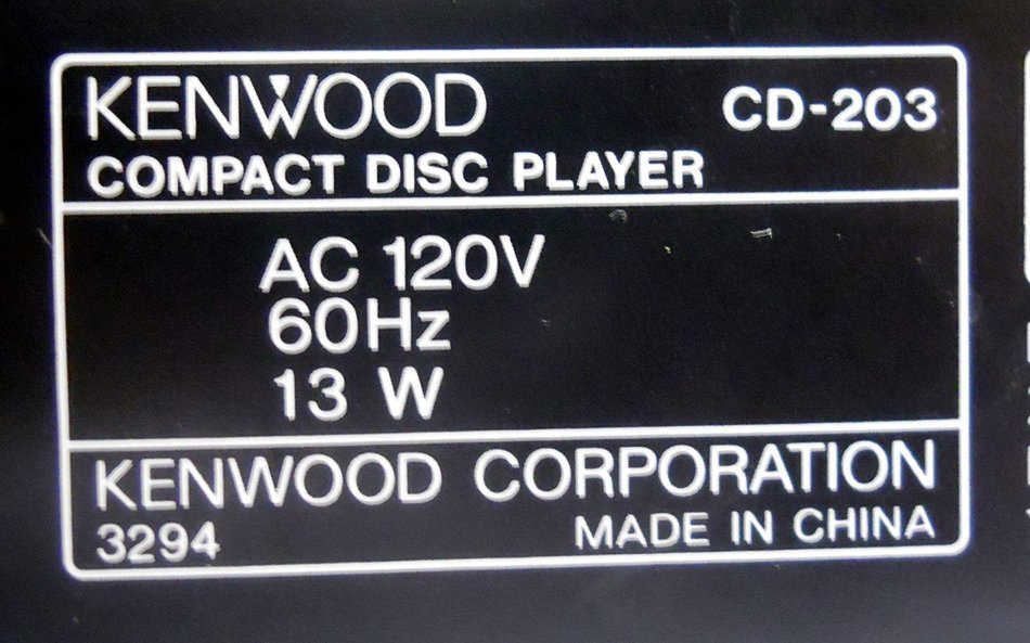 Kenwood CD-203 Multiple CD Player Changer w/ 5 Disc Changer N3