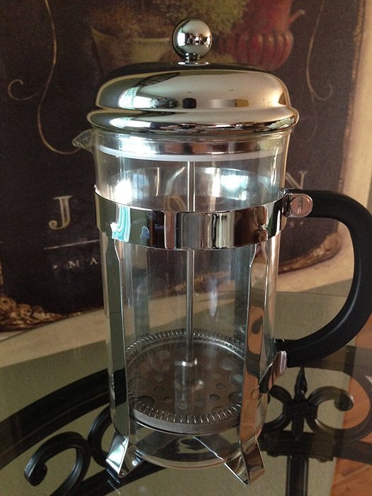 Evviva French Press with Sleek Stainless Coffee Scoop