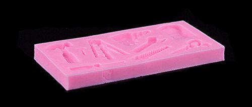 Tools Silicone Cake Fondant Mold Topper Hammer Spanner Baking Mould Decorating N2