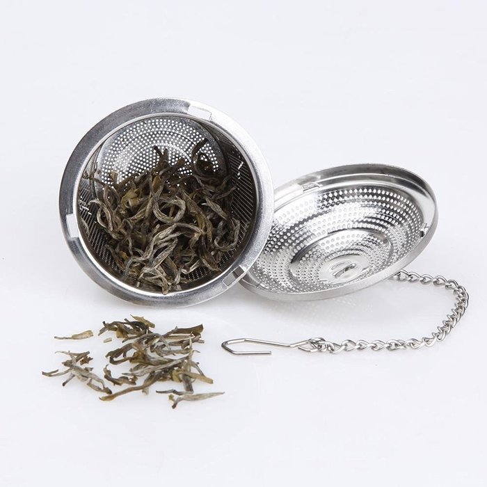 Fox Kitchen Stainless Steel Tea Infuser Set of 2 with Tea Scoop and Lid N4