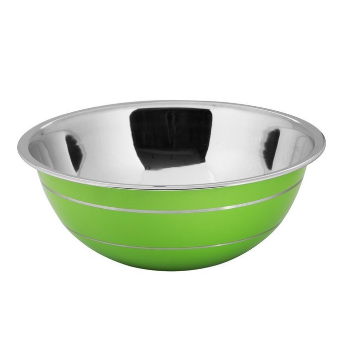 Kosma 14 Cm Stainless Steel Mixing | Professional Deep Bowl in a Green Colour Powder Coated Finish N3