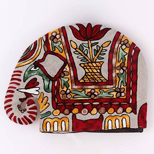 Elephant Quilted Tea Cozy/Embroidered French press cosy/Teapot/cafeti&egrave;re/coffee plunger/kettle/percolator/server... N12