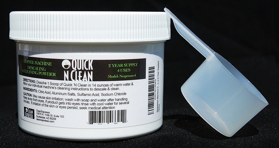Nespresso Machine Descaler and Cleaner by Quick 'N Clean (4 Uses, a 2-Year Supply!) N3