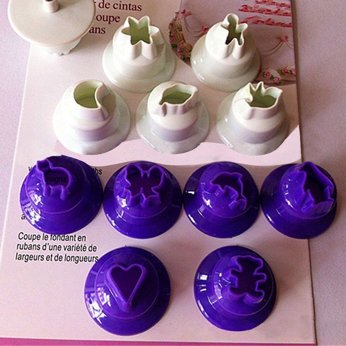 (Asubogu) ASVOGUE one set DIY multi-color shape cake mold random color N4