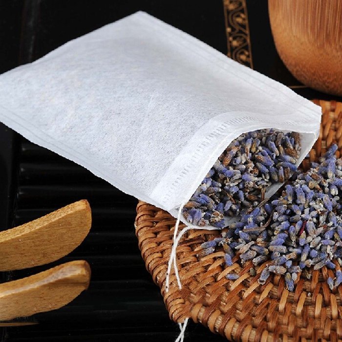 100Pcs Tea Filter Bags Herb Coffe Strainer Bags Teabags 5.5X6CM N4