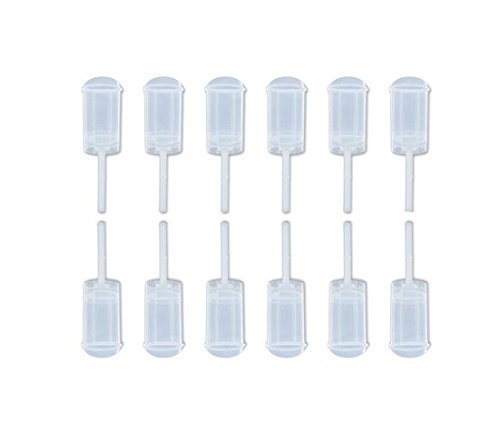 ASIBT Round Shape Clear Push-Up Cake Pop Shooter (Push Pops) Plastic Containers with Lids, Base & Sticks, Pack... N6