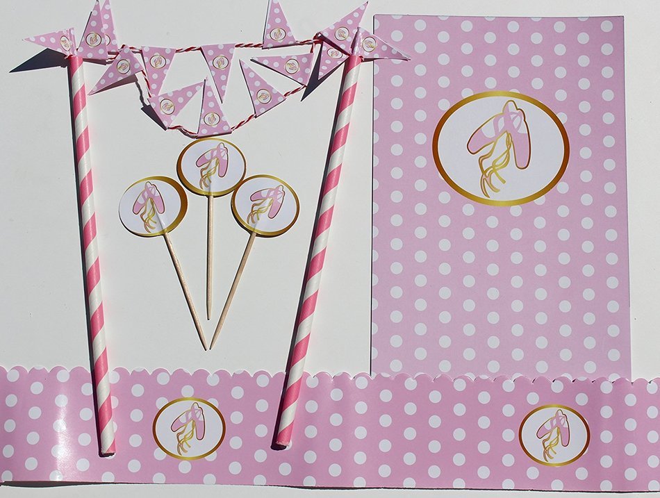 Angel - 25 Cupcake Toppers, 1 Cake Topper/ Bunting, 1 Cake Frill N14