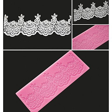 Sher FOUR-C Sugar Craft Tools Silicone Lace Mat Sweet Lace Decorating Pad,Silicone Mat Fondant Cake Tools Color... N2