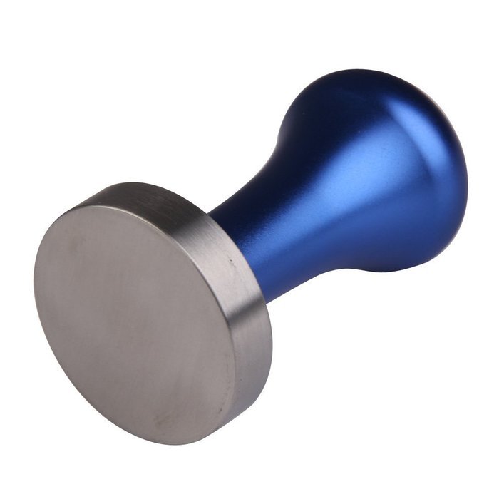 XHHOME Blue Stainless Steel Coffee Tamper Machine Espresso Press Flat Base (51mm base diameter) N4
