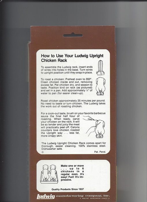 Upright Chicken Rack