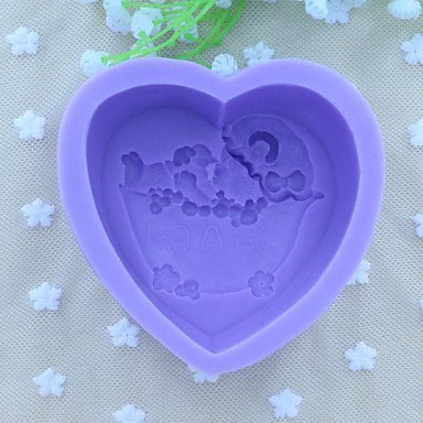 Sher Heart Bear Handmode Soap Mold Fondant Cake Chocolate Silicone Mold, Decoration Tools Bakeware N4