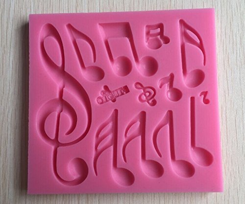 Anyana Music Note Silicone Fondant Mold Cake Decorating Pastry Gum Pastry Tool Kitchen Tool Sugar Paste Baking... N5