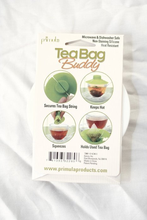 Epoca Silicone Tea Bag Buddy and Cup Cover Lid, 6-Pack, Colors Vary N21