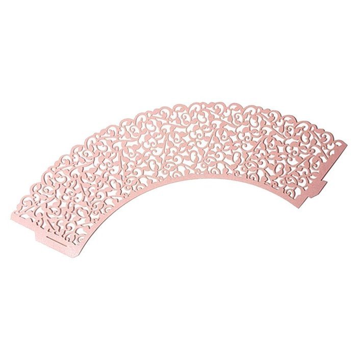 UNIQLED Filigree Artistic Bake Cake Paper Cups Little Vine Lace Laser Cut Liner Cupcake Wrappers Baking Cup Muffin... N17
