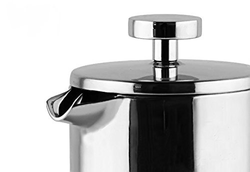 XHHOME French Press Coffee Tea Pot Brewer with filter Stainless Steel Double Wall 350mL 12 Ounces N7