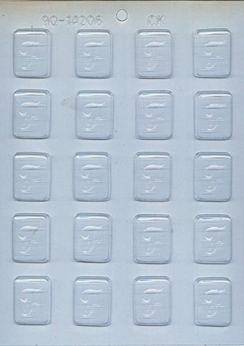 CK Products 1-1/4-Inch F-Initial Mint Chocolate Mold