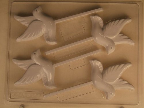 Dove in flight W045 Wedding chocolate candy mold