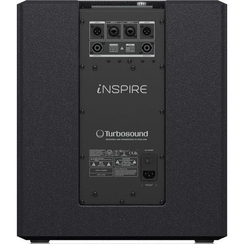 Turbosound iNSPIRE iP12B Powered 12" Subwoofer with Dual Amplifier, 1000W Maximum Output Power, Single N3