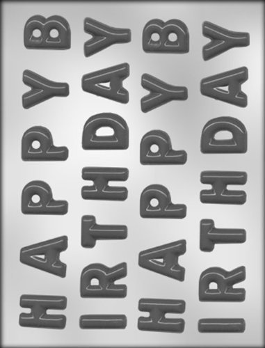 CK Products 1-1/4-Inch Birthday Letter Chocolate Mold