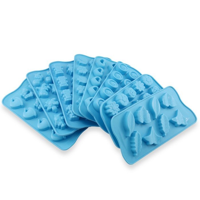 Candy Making Molds, 8 PCS YYP [Heart, Dinosaur, Hat, Robot, Leaf and Flowers Mold] Silicone Candy Molds Set for... N2