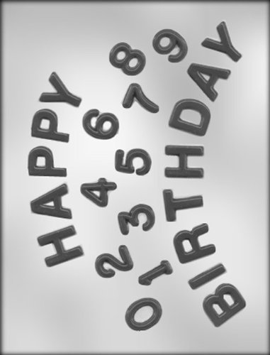 CK Products Happy Birthday Letters with Numbers Chocolate Mold