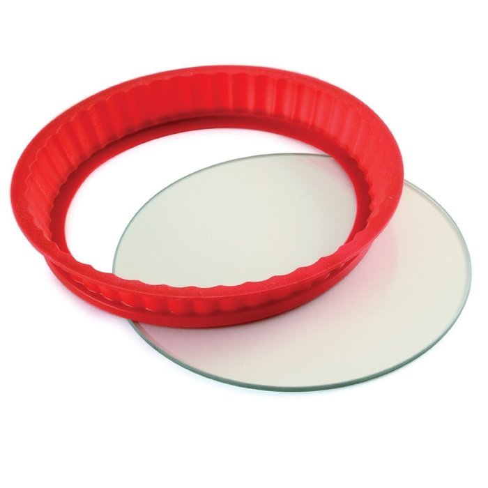 Norpro 3942 Silicone 9-Inch Cheesecake Pan With Glass Base