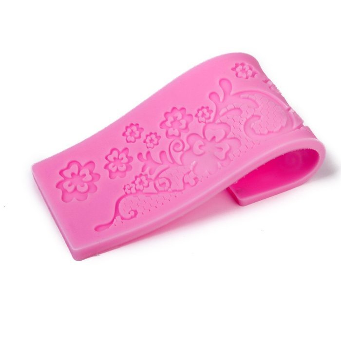 Fondant Cake Lace Sugar Craft Mat Cake Texture Molds Pink N4