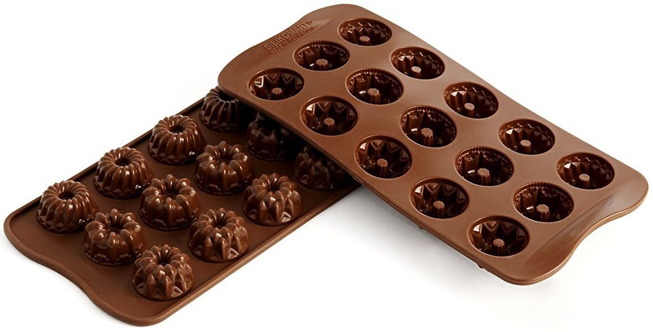 Silikomart Silicone Easy Chocolate Mold, Assorted, Robots N6