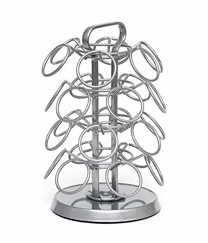 Lipper International 8560G Revolving Coffee Pod Carousel- 4 Tier, Gray