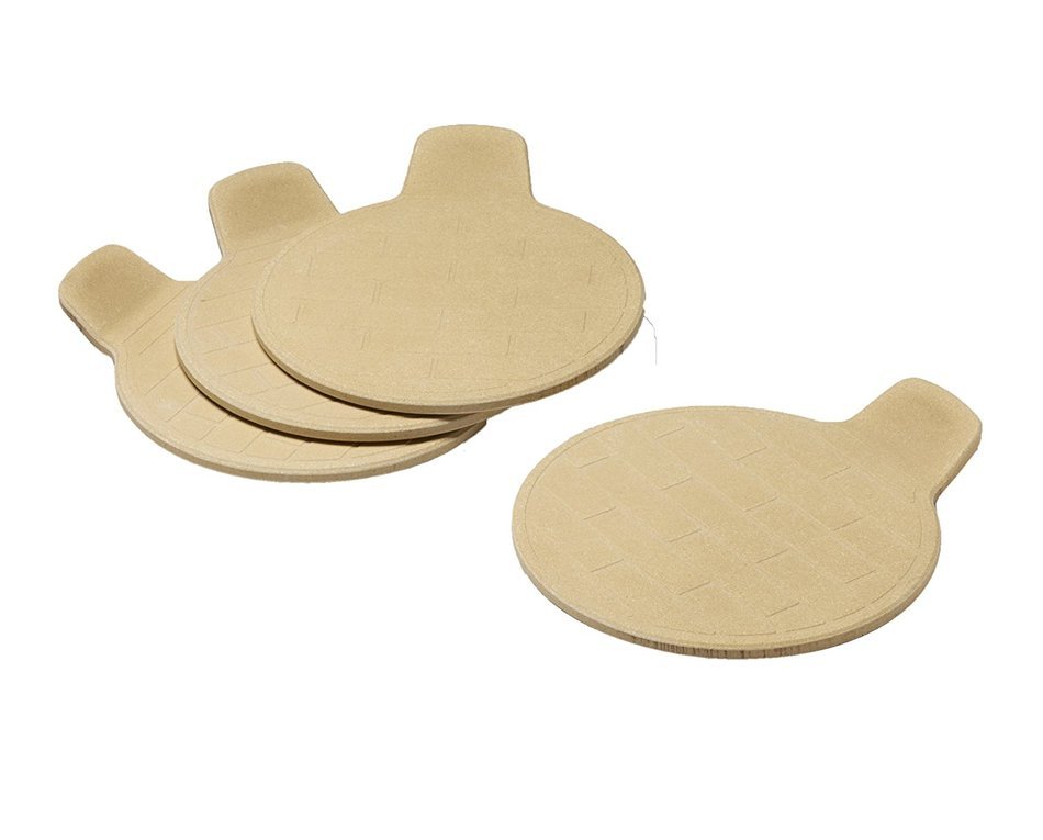 Brick Oven Mini Round Grilling Stones (8-Inch, Red, Set of 4)