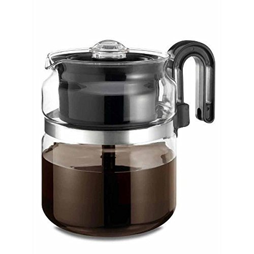 Medelco 1-PK008-BL-4 8 Cup Glass Stove-Top Percolator