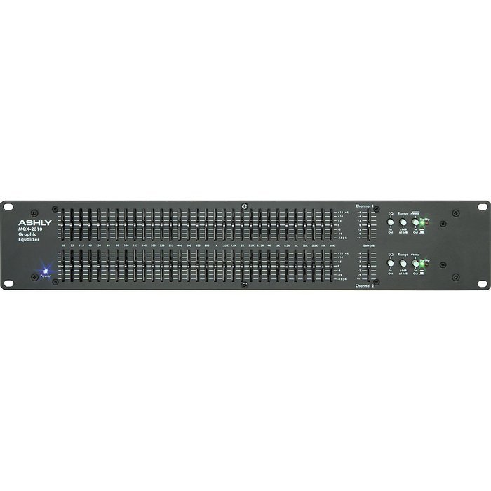 Ashly MQX-2310 Graphic Equalizer Constant Q Wein Bridge XLR 1/4 Inch TRS IO Connectors N5