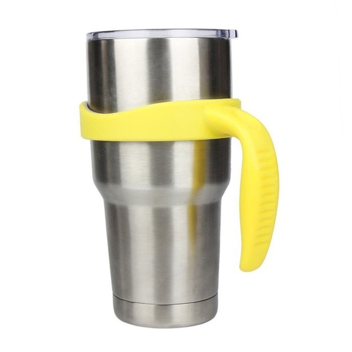 Morecome New 30 Oz Stainless Steel Insulated Tumbler Mug Handle (Purple) N16