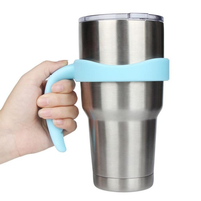 Morecome New 30 Oz Stainless Steel Insulated Tumbler Mug Handle (Purple) N18