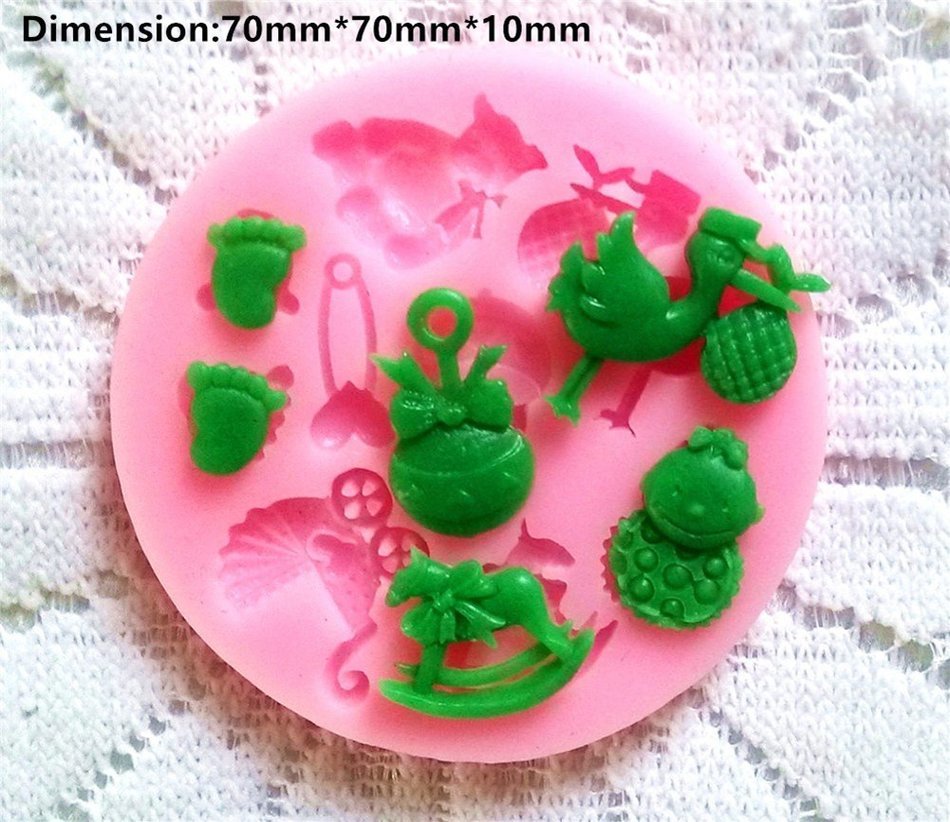 Children's ability to exercise, plasticine shape Office School Educational DIY Craft Silicone Fondant Mold Silicone... N19