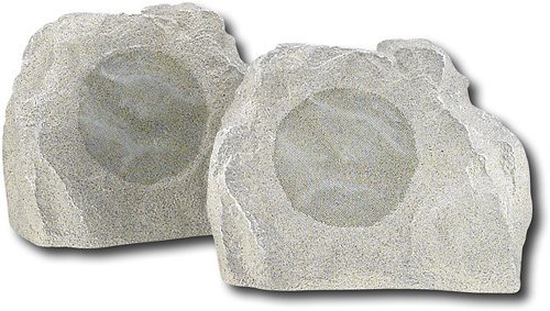 Insignia Simulated Rock Outdoor Speakers (Pair)