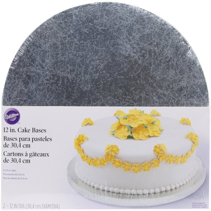 Wilton 16-Inch Round Silver Cake Base, 2-Pack N4