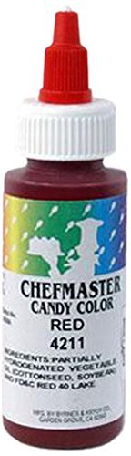 Chefmaster Liquid Candy Color, 2-Ounce, Red
