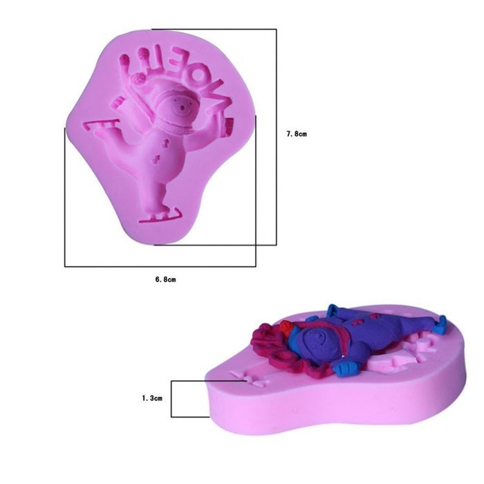 Children's ability to exercise, plasticine shape Office School Educational DIY Craft Silicone Fondant Mold Silicone... N33