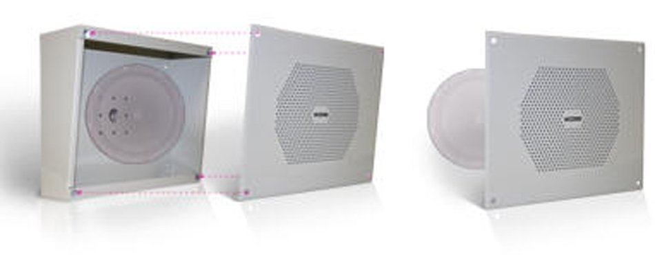 Valcom V-9852 Vandal Resistant Wall Speaker One Way Includes V-9807 Enclosure, 8-Inch