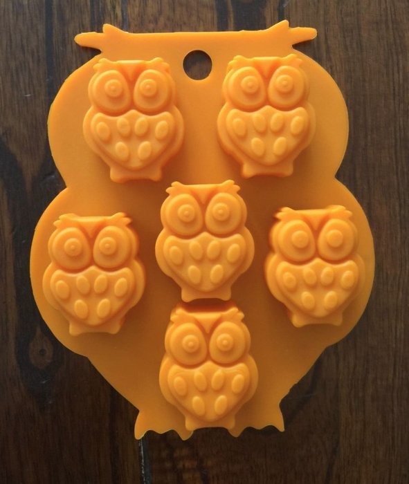 OWL BIRD HALLOWEEN MOLD BIRTHDAY PARTY SILICONE FONDANT CHOCOLATE CANDY MOLD
