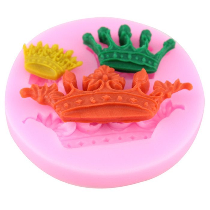 Mujiang Baking Molds Silicone Crown Fondant Mold Queen Candy Chocolate Molds For Sugar Craft Gum Pate Cake Decorating N13