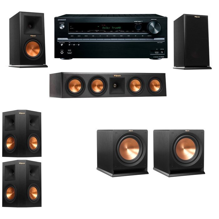 Klipsch RP-160M-E Monitor Speaker 5.2 R112SW Onkyo TX-NR646