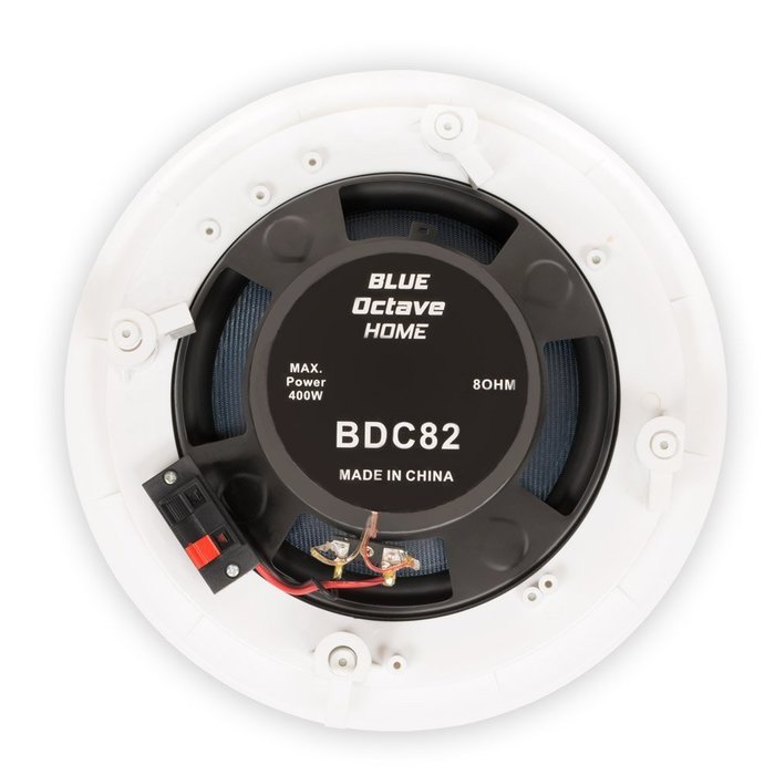 Blue Octave Home BDC82 Round In-Ceiling Speakers (White) N6