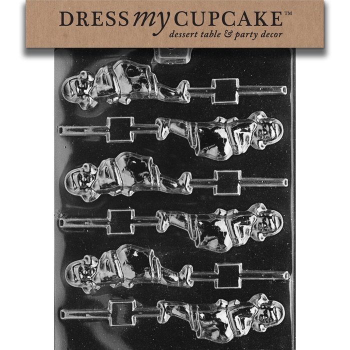Dress My Cupcake Chocolate Candy Mold, Pregnant Lady Lollipop, Baby Shower