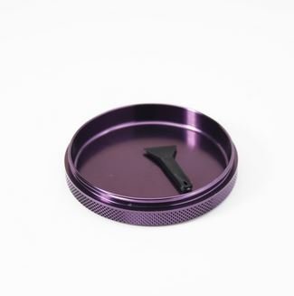Sharp Stone Official Authentic Large 4 Piece Grinder Hard Top 2.5 Inches Purple + Free Performance Technology... N4