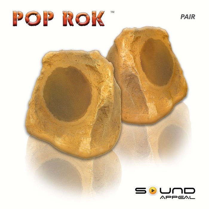 Outdoor Rock Speakers Canyon Sandstone 8.0 inch - POP RoK by Sound Appeal (pair) N2