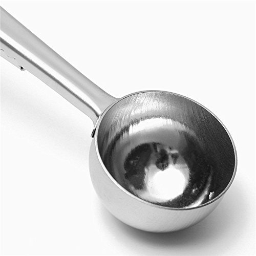 Asdomo Stainless Steel Coffee Scoop with Bag Clip N2